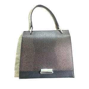 Zara woman crocodile embossed handbag